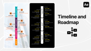 Videohive Timeline & Roadmap Infographics Vertical Infographics template preview
