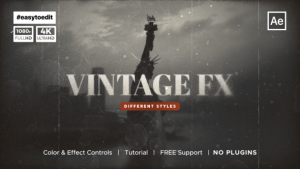 Videohive Vintage Fx Overlay Elements template preview