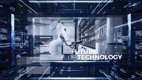 Videohive Future Technolgy Business Slideshow Video Displays template preview