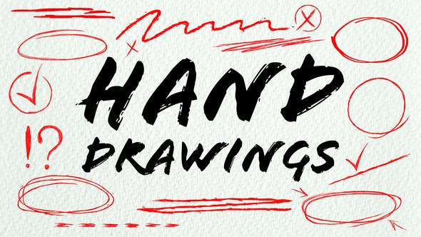 Hand Drawings Elements template preview