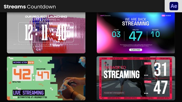 Videohive Stream Countdown Elements template preview