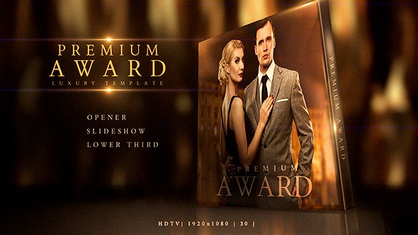 Premium Award Pack Video Displays template preview
