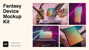 Videohive Fantasy Device Mockup Kit Product Promo template preview