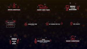 Christmas And New Year Titles || After Effects Video Displays template preview