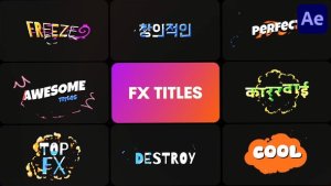 Videohive FX Titles | After Effects Titles template preview