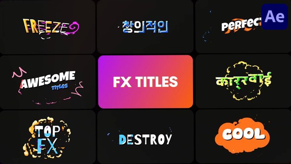 Videohive FX Titles | After Effects Titles template preview