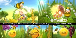 Videohive Funny Bee Slideshow Video Displays template preview