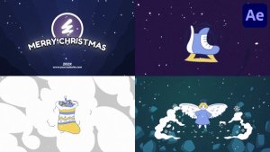 Videohive Christmas Morphing Logo | After Effects Logo Stings template preview