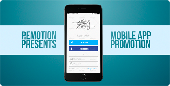 Clean App Promo Video Displays template preview