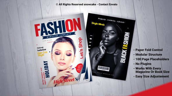 Magazine Promo Video Displays template preview