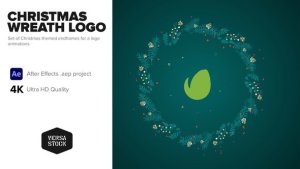 Videohive Christmas Wreath Logo Endframe Kit Elements template preview