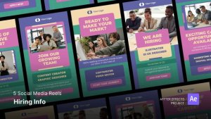 Videohive Social Media Reels - Hiring Info After Effects Template 50892561 Product Promo template preview