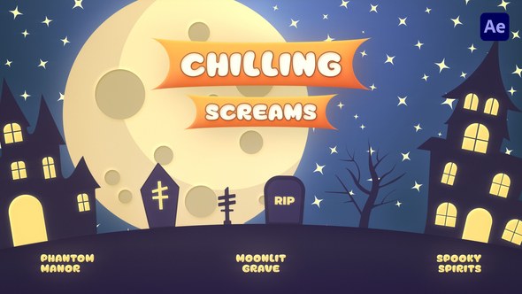 Videohive Halloween Colorful Titles Titles template preview