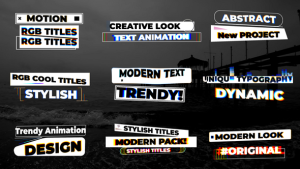 Videohive RGB Abstract Titles Titles template preview