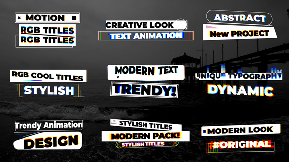 Videohive RGB Abstract Titles Titles template preview