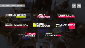 Videohive Modern Lower Thirds | AE Elements template preview