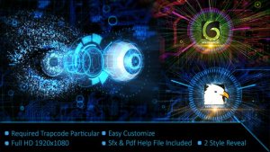 Videohive Digital Eye Scan Reveal Logo Logo Stings template preview