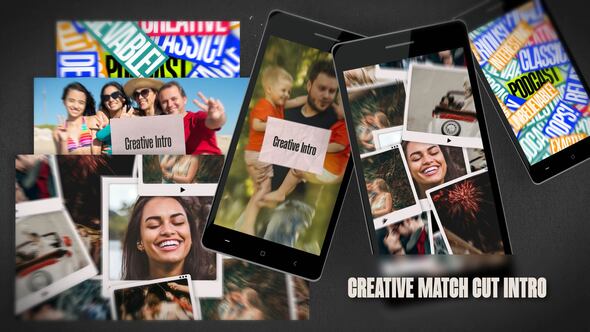Videohive Creative Intro| Match Cut | Horizontal & Vertical Openers template preview