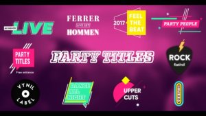 Party Titles (With Slideshow) Video Displays template preview