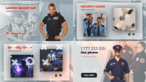 Videohive Security Video Displays template preview