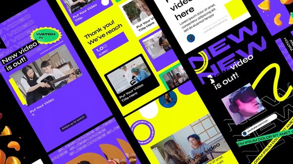 Videohive Youtube Stories Pack Product Promo template preview