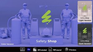 Videohive Safety Shop Logo Stings template preview