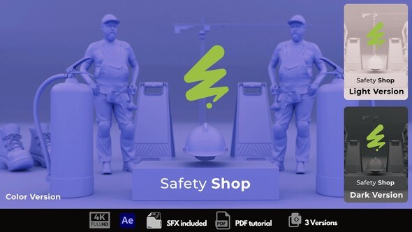 Videohive Safety Shop Logo Stings template preview