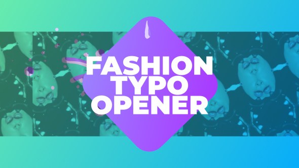 Videohive Fashion Typo Opener Openers template preview