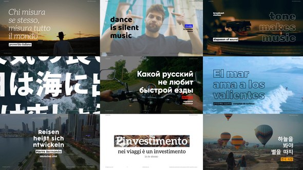 Videohive Motion Typography - Typography Promo Titles template preview