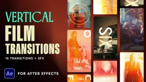 Videohive Vertical Film Transitions Pack Elements template preview