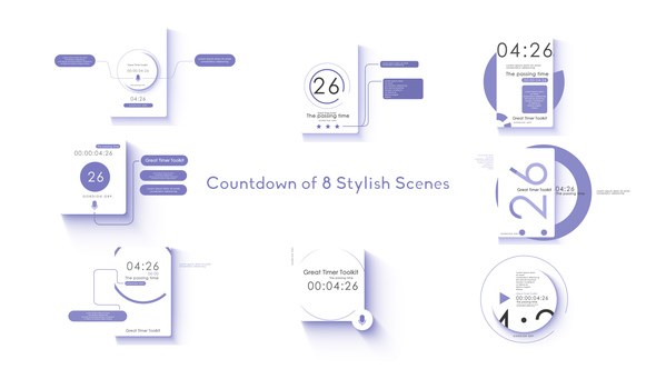 Videohive Style Countdown Timers Elements template preview
