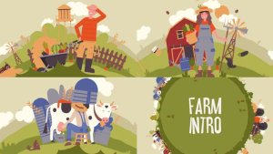 Farm Intro Premiere Pro template preview