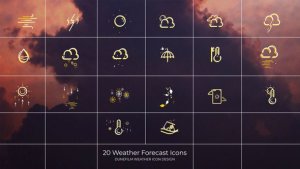 Videohive Weather Forecasts Elements template preview