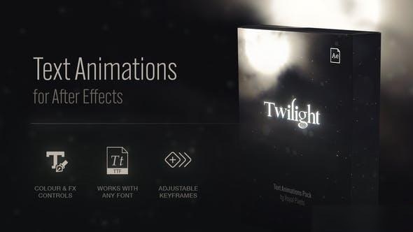 Videohive Text Animation Presets | Twilight Titles template preview