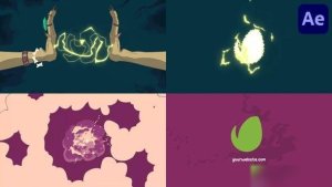 Videohive Magic Hands Logo for After Effects Logo Stings template preview