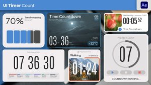 Videohive UI Countdown Timer Elements template preview