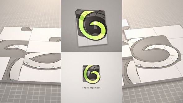 Videohive Cube Puzzle Logo Reveal Logo Stings template preview