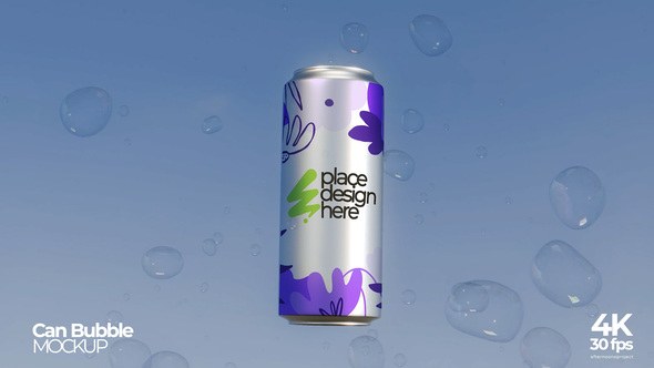 Videohive Can Bubble Mockup Product Promo template preview