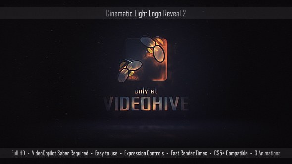 Videohive Cinematic Light Logo Reveal 2 Logo Stings template preview