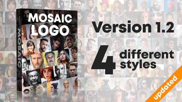 Videohive Mosaic Photos Logo Reveal V 1.1 Logo Stings template preview