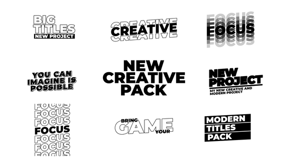 Videohive Dynamic Titles | AE Titles template preview