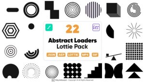 Videohive Abstract Loaders Lottie Pack Elements template preview