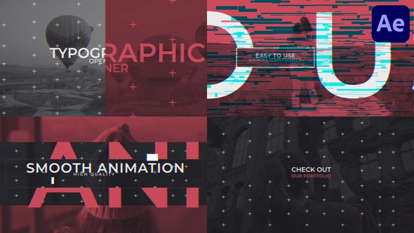 Videohive Typographic Opener for After Effects Openers template preview