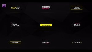 Modern Titles Animations for Premiere Pro | Essential Graphics Video Displays template preview