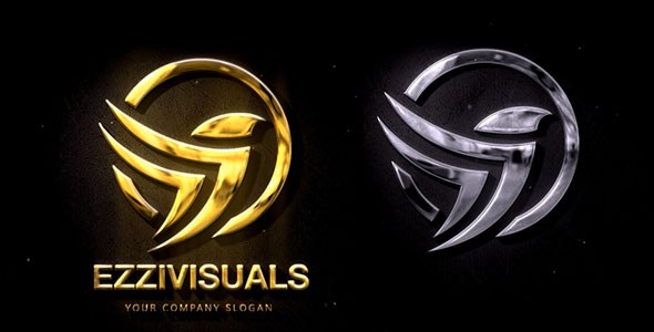 Videohive Silver & Gold Logo Reveal 2 Logo Stings template preview