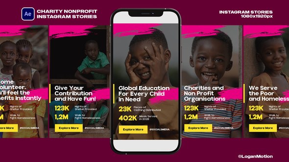 Videohive Charity Nonprofit Instagram Stories 47415167 Product Promo template preview