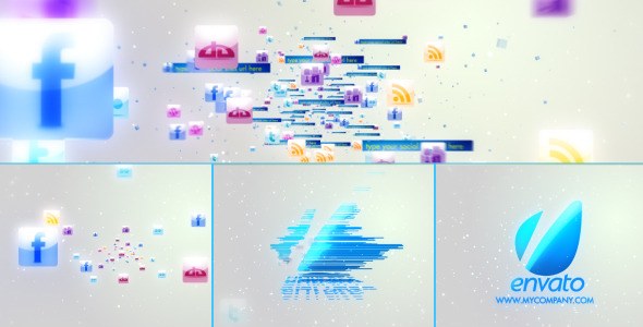 Videohive Social Media Logo Logo Stings template preview