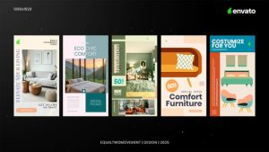 Videohive Sosmed Furniture Product Promo template preview