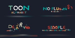 Toon Alphabet Video Displays template preview