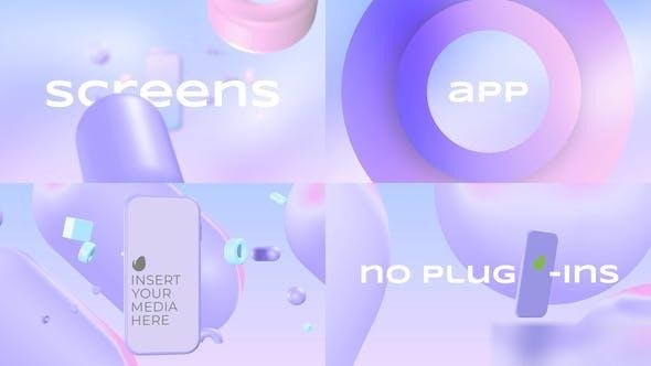 Videohive 3D Modern App Promo Product Promo template preview